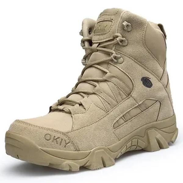 Botas Táticas Impermeáveis Masculinas, Sapatos de Exército, Militar, Deserto, Trabalho, Segurança, Escalada, Caminhada, Exterior, Tornozelo