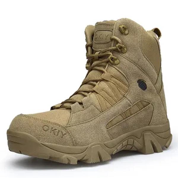 Botas Táticas Impermeáveis Masculinas, Sapatos de Exército, Militar, Deserto, Trabalho, Segurança, Escalada, Caminhada, Exterior, Tornozelo