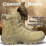 Bota de tornozelo de combate militar masculina, bota tática do exército, sapatos de segurança do trabalho, botas de motocicleta masculinas, tamanho grande 39-46