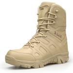 Botas militares dos homens novos de alta superior ao ar livre caminhadas sapatos homens anti-colisão qualidade exército tático esporte jogging trekking tênis