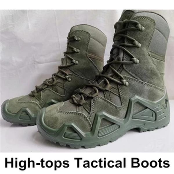 Botas militares táticas masculinas, Botas do exército de combate do deserto da força especial, sapatos de tornozelo para caminhadas ao ar livre, tênis masculino