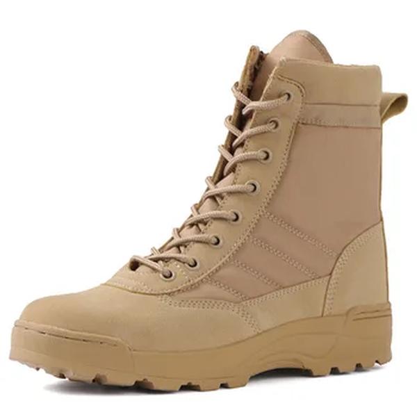 Botas militares táticas masculinas, Força Especial Desert Combat Army Boots, Sapatos de tornozelo para caminhadas ao ar livre, Sapatos de segurança do trabalho masculino