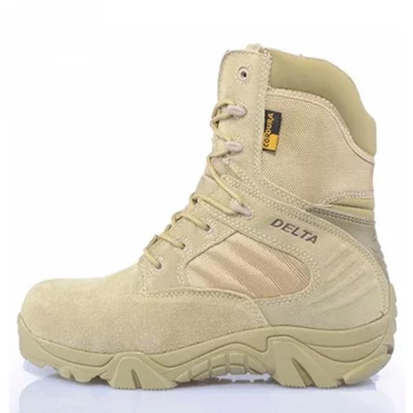 Calçado tático de combate no deserto masculino, botas de couro masculinas, exército do deserto, força especial Delta militar, inverno, outono