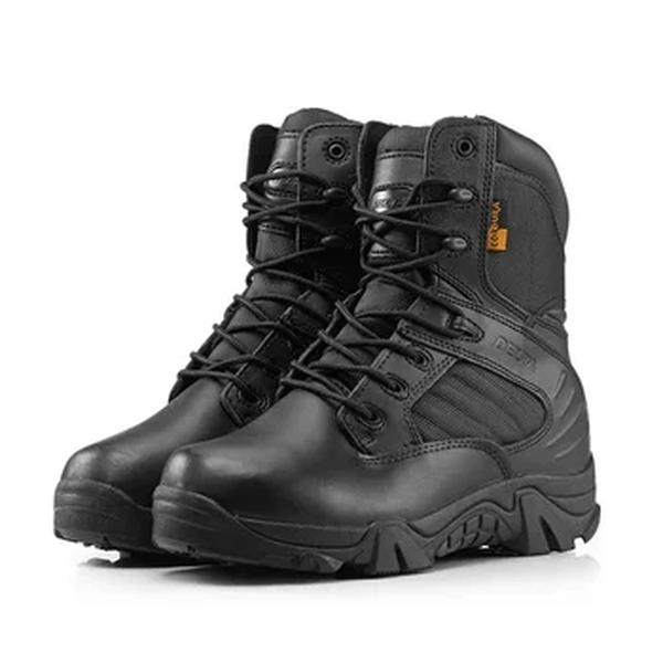 Calçado tático de combate no deserto masculino, botas de couro masculinas, exército do deserto, força especial Delta militar, inverno, outono