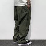 Calças Baggy Cargo masculinas, finas, de secagem rápida, coreanas, soltas, na moda, ao ar livre, Harajuku, calças casuais, streetwear japonesa, roupas masculinas