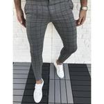 Calças de carga dos homens Calça Slim Fit Calças de perna reta Moda Casual Sweatpants Streetwear Lápis Masculino Calças Para Negócios