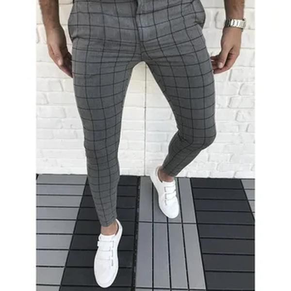 Calças de carga dos homens Calça Slim Fit Calças de perna reta Moda Casual Sweatpants Streetwear Lápis Masculino Calças Para Negócios