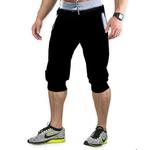 Calça casual de praia masculina, calção Capri grande, calça de jogging de bolso médio, fitness, nova primavera, verão, outono, 2022