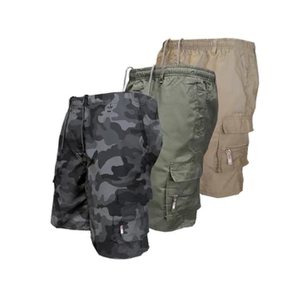 Calções de carga militar masculino, calças táticas, bolso grande casual, calças esportivas, calças de painéis de carga, moda masculina, plus size