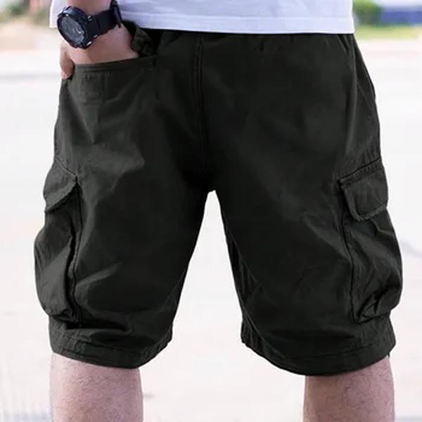 Shorts de carga confortáveis casuais para homens, roupas verão