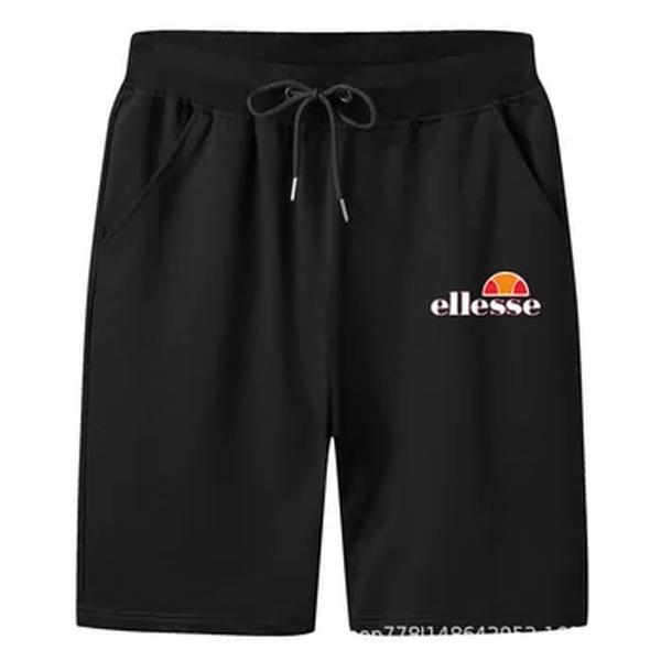 Shorts de poliéster monocromático masculino, confortável shorts de praia esportiva, respirável, monocromático, impressão de letras, casual, macio, moda, verão, novo