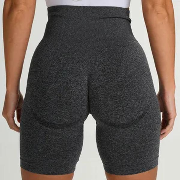 Calções de ioga feminino sem costura de cintura alta, leggings fitness de pêssego, esportes de ginástica, shorts apertados, quadril, calças de 3 pontos