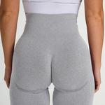 Calções de ioga feminino sem costura de cintura alta, leggings fitness de pêssego, esportes de ginástica, shorts apertados, quadril, calças de 3 pontos