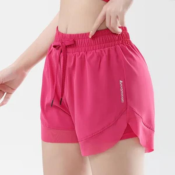 Shorts de ginástica feminina de cintura alta com bolso, calças justas de ioga, calças fitness Hip Lift