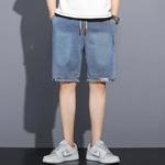 Y2k homens solto baggy denim calças de brim curto moda streetwear hip hop longo capri carga shorts bolso masculino pantalones cortos