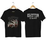 Men's US 1975 Tour Bandeira T-shirt, Casual Zeppelin gráfico T-shirt, Tops Esportivos Oversized, Streetwear Confortável, S-3XL, 2024