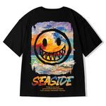 T-shirt engraçada masculina, streetwear de hip-hop, vintage gótico, camisetas de manga curta, tops grandes, moda casual, verão, 2023