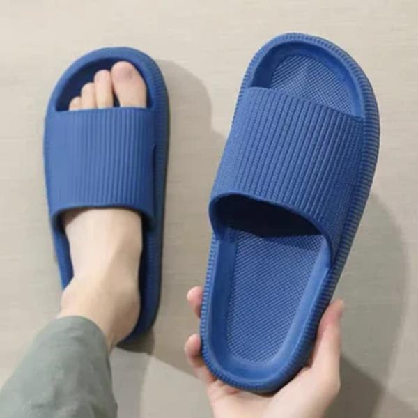 Chinelos de nuvem de plataforma grossa para homens e mulheres, Eva Soft Slides, chinelos de praia, sapatos antiderrapantes, banheiro, casa, verão