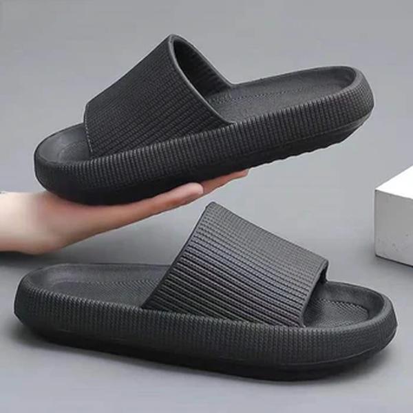 Chinelos de nuvem de plataforma grossa para homens e mulheres, Eva Soft Slides, chinelos de praia, sapatos antiderrapantes, banheiro, casa, verão