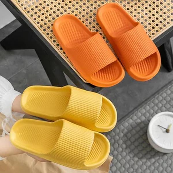 Chinelos antiderrapantes de banheiro para homens e mulheres, confortáveis sandálias ao ar livre, flip-flop de praia, sola macia, eva, leve, nova moda, verão