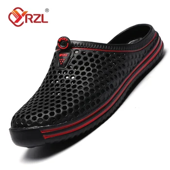 YRZL-Men's Light EVA Sandals, Sapatos Casuais, Hole Shoes, Tamancos, Amantes, Casa, Jardim, Exterior, Praia Masculina, Chinelos Lisos, Verão