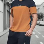 2024 novos ternos masculinos de verão, camisetas da moda da cidade de rua, shorts de praia ao ar livre, de mangas curtas e conjuntos de shorts