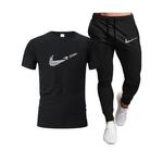Fato de treino masculino coreano, camisetas de manga curta e shorts esportivos, roupas casuais de verão, conjuntos de corredores masculinos