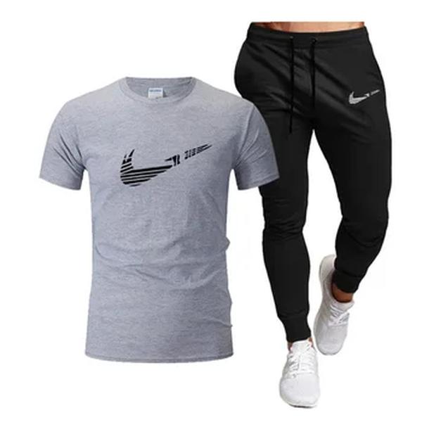 Fato de treino masculino coreano, camisetas de manga curta e shorts esportivos, roupas casuais de verão, conjuntos de corredores masculinos