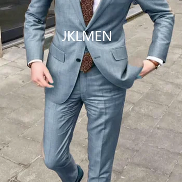 Blazer de lapela casual entalhado masculino, smoking de casamento, terno bonito de padrinhos, baile de formatura, 2023