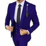 Conjunto de ternos slim fit masculino, jaqueta blazers, calça, colete, moda casamento empresarial, roupas de anfitrião, casaco, calças, colete, novo, 2023, 3 peças