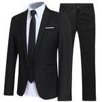 Completo Business Blazers Sets para homens, calças formais, casacos e jaquetas azuis de luxo, elegantes e luxuosos, ternos de casamento coreanos, frete grátis, 2 PCs, 2023, 3 PCs