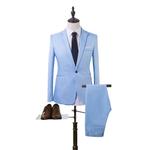 Fatos formais finos masculinos, blazers, jaqueta, casaco, calça, terno de negócio, festa de casamento, calças, moda masculina, sneking noivo