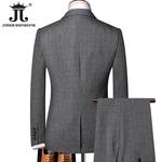 Homens Formal Fino Terno de Negócios, Jaqueta, Colete, Calças, Retro, Cavalheiro, Moda Clássica, Xadrez, 3 Pcs Set, Vestido de Noiva Noivo, S-5XL