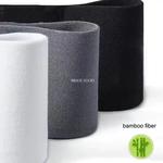 Meias masculinas de fibra de bambu, monocromáticas, longas, na moda, respirável, pretas, casuais, de alta qualidade, 5 pares, novas