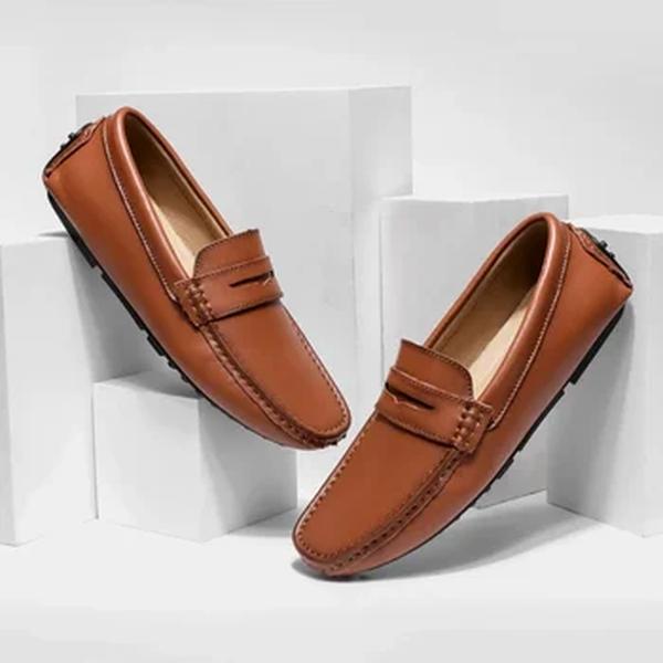 Mocassins macios para homens, sapatos de couro de alta qualidade, sapatilhas casuais, tamanho grande, sapatos para dirigir, estilo verão