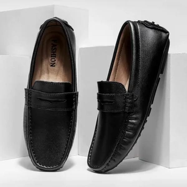 Mocassins macios para homens, sapatos de couro de alta qualidade, sapatilhas casuais, tamanho grande, sapatos para dirigir, estilo verão