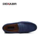 Dekabr-mocassins de couro genuíno para homens, flats leves, sapatos de condução, boa qualidade, primavera e verão, venda especial