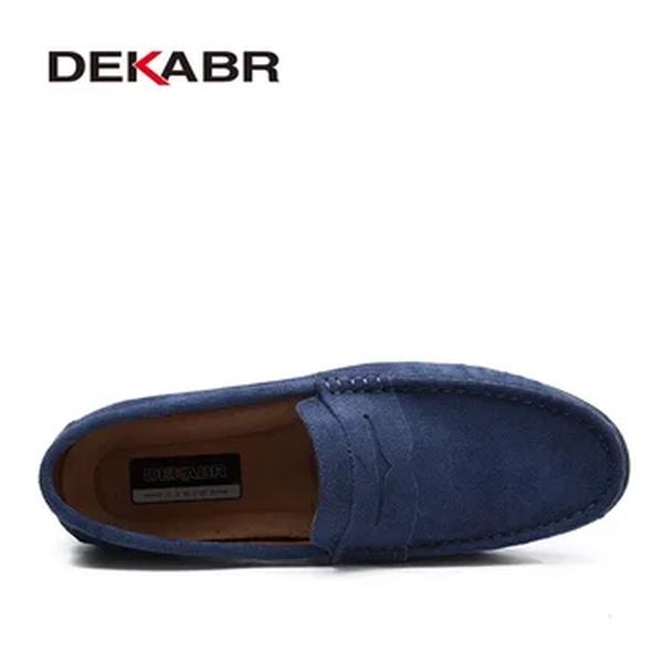 Dekabr-mocassins de couro genuíno para homens, flats leves, sapatos de condução, boa qualidade, primavera e verão, venda especial