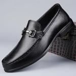 Sapatos casuais de couro genuíno masculino, mocassins formais, mocassins artesanais, sapatos masculinos para dirigir, preto italiano, marca de luxo