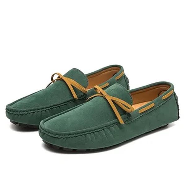 Mocassins masculinos de couro de camurça genuínos, mocassins macios, sapatilhas casuais para dirigir, sapatos luxuosos, de alta qualidade, tamanho 35-48, verão