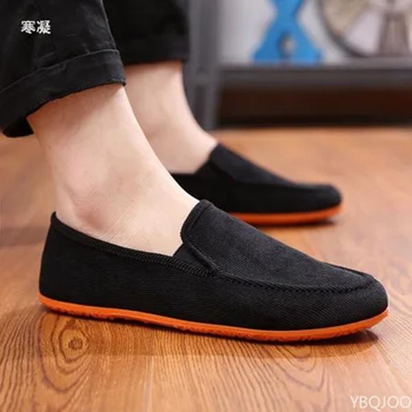 Mocassins masculinos de tamanho grande, chinelos baixos, tecido macio, sapato para dirigir, estilo verão, mocassins masculinos, na moda