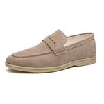 Mocassins masculinos clássicos de camurça de vaca, mocassins masculinos, calçado artesanal, calçado casual para dirigir, moda masculina, luxo, primavera