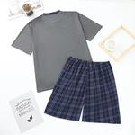 Conjunto de pijama masculino, Novo, Verão