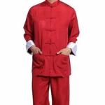 Atacado frete grátis novo 5 cores chinês vestido masculino de seda kung fu tang terno pijamas sz: m l xl 2xl 3xl venda quente