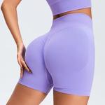 Calções sem costura de cintura alta para mulheres, bunda raspada, ioga, push up, ginásio, atlético, saque, fitness, treino, roupas