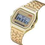 Novo Led Digital Impermeável Quartz Relógio De Pulso Vestido Dourado Relógio De Pulso Mulheres Homens Assista Homens Часы Мужские Erkek Kol Saati