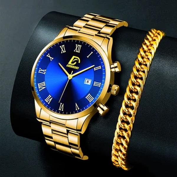 Reloj hombre Moda Mens Relógios De Luxo Em Aço Inoxidável Calendário De Quartzo Relógio De Pulso Homens Negócios Pulseiras Assista montre homme