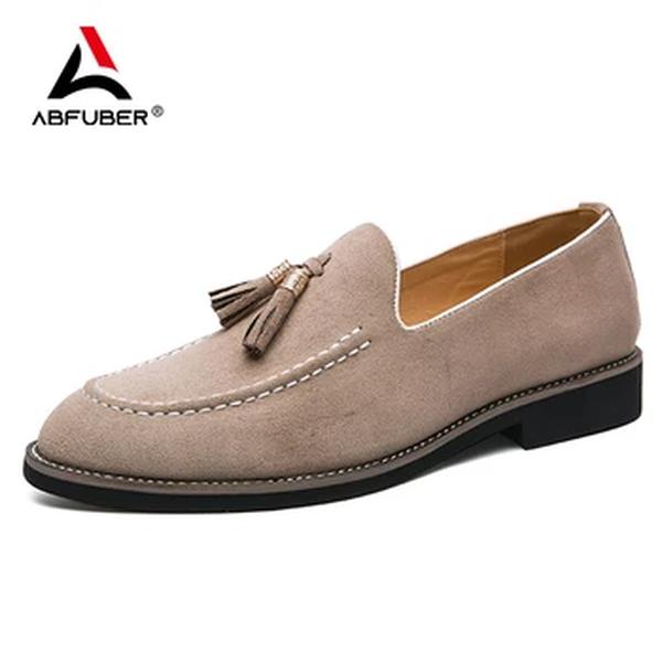 Mocassins de couro para homens, Brogue, Derby Oxfords, Slip On conveniente, sapatos casuais, casamento, escritório, vestido de festa, moda