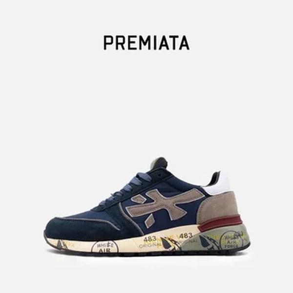 PREMIATA-Sapatos esportivos masculinos com elástico, sapatos de camuflagem, jogging, lazer, puro, original, novo, verão