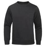 Novo Pulôver Oversized Cor Sólida Quente Homens Roupas Moda Crewneck Hoody Casual Solto Camisola Oversize Street Sportswear